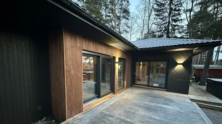 Valminud puitfassaad, Kodukandi Ehituse töö näide