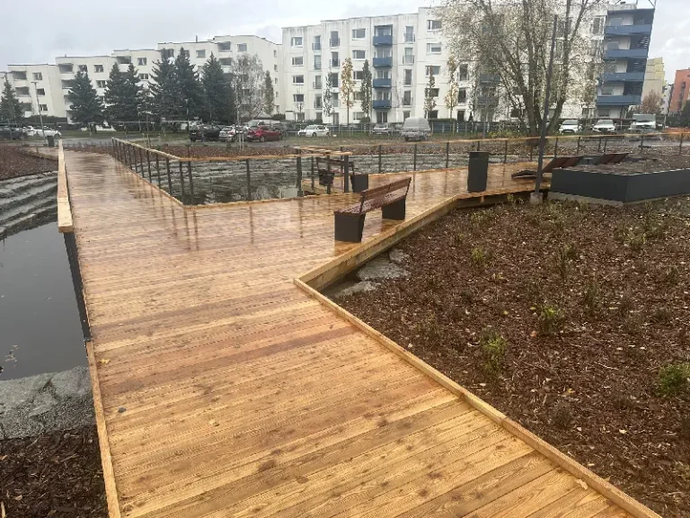 Valminud terrass, vaade aiale, Kodukandi Ehitus